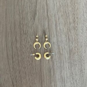 Two pairs of Madewell earrings